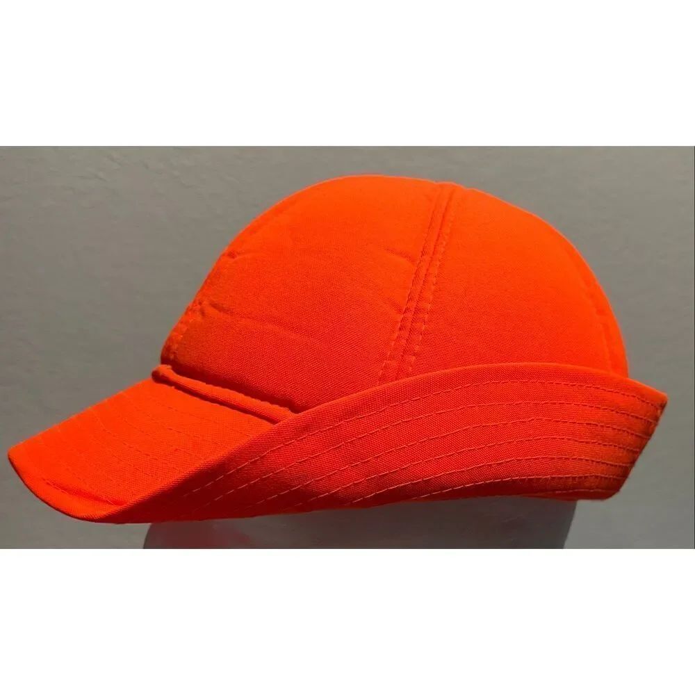 Vintage Jones Hat Co. Hunting Cap Blaze Orange Ear Flap Duck
